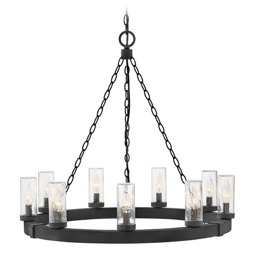 Hinkley Sawyer Black LED Outdoor Chandelier