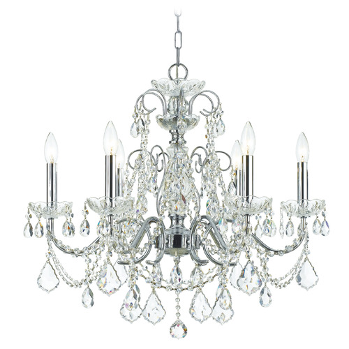 Crystorama Lighting Crystorama Lighting Imperial Polished Chrome Crystal Chandelier 3226-CH-CL-I