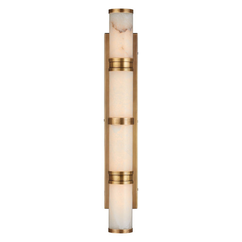 Currey and Company Brenham Natural / Vintage Brass LED Sconce