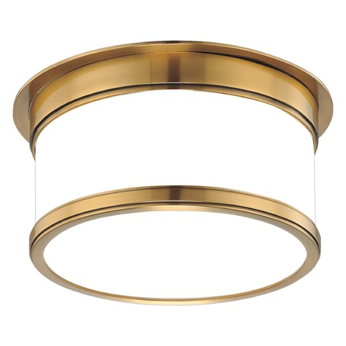 Geneva Flush Mount in Aged Brass by Hudson Valley Lighting