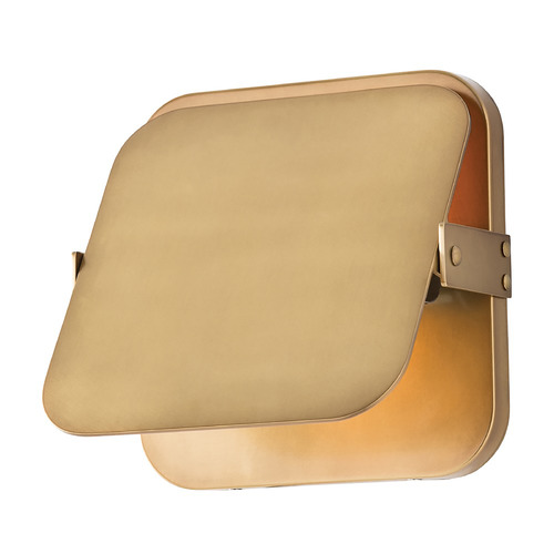 Mercury 8-Inch Square Sconce in Antique Brass by Arteriors Home