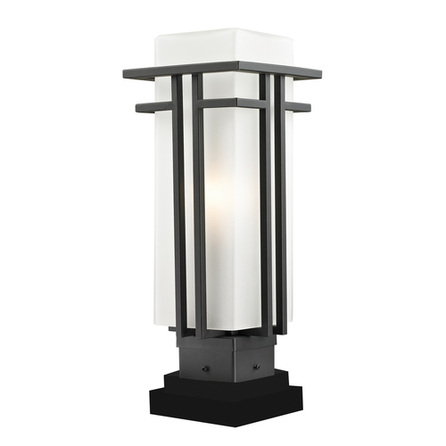 Z-Lite Abbey Outdoor Rubbed Bronze Post Light by Z-Lite 550PHM-SQPM-ORBZ