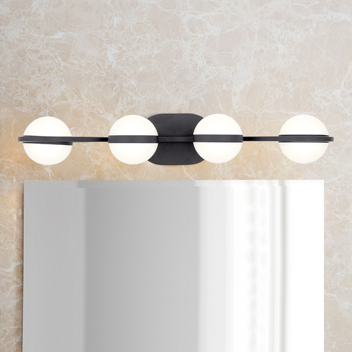 Brettin 30-Inch Matte Black LED Vanity Light by Kichler Lighting