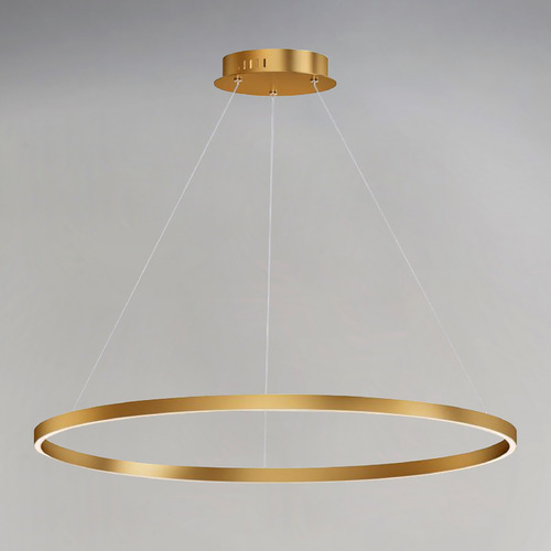 Groove 40-Inch LED Pendant in Gold by ET2 Lighting