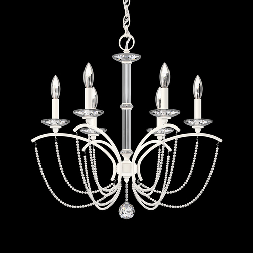 Priscilla White Chandelier by Schonbek Lighting