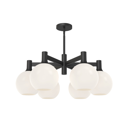 Castilla 6-Light Chandelier in Black by Alora Lighting