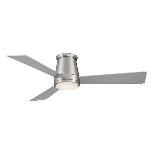 WAC Lighting Hug 52-Inch Flush Mount LED Fan in Brushed Nickel by WAC Lighting F-037L-BN