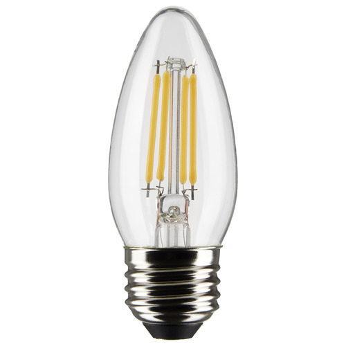 5.5W B11 E26 Clear LED Light Bulb in 4000K by Satco Lighting