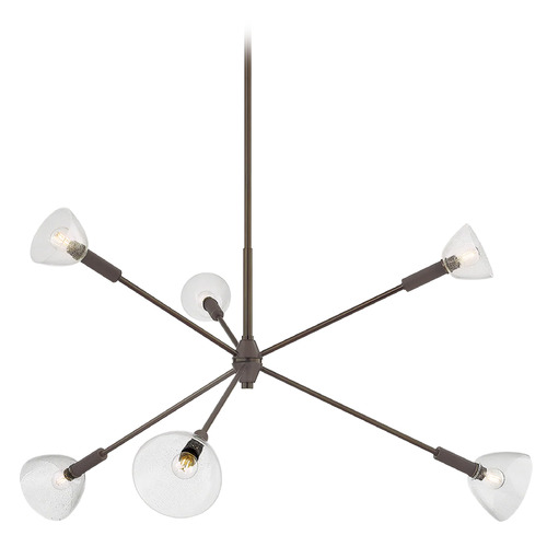 Mitzi by Hudson Valley Mitzi Tara Terracotta Brown 6-Light Chandelier H991806-TRB