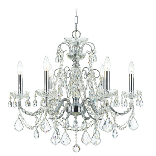 Crystorama Lighting Imperial Polished Chrome Crystal Chandelier