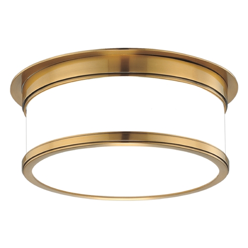 Geneva Flush Mount in Aged Brass by Hudson Valley Lighting