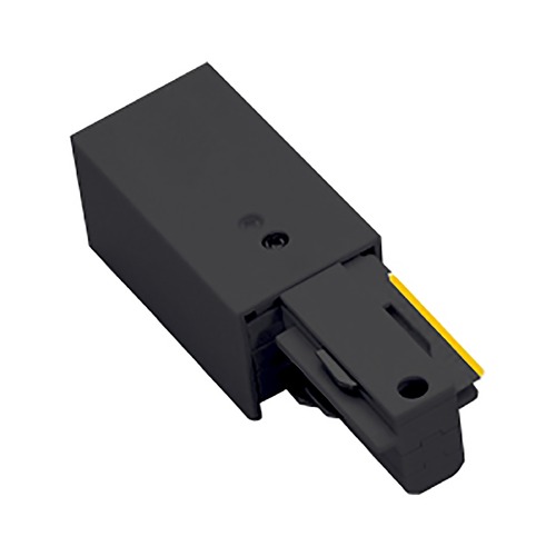 W Track 277V Right Live End Connector in Black by WAC Lighting
