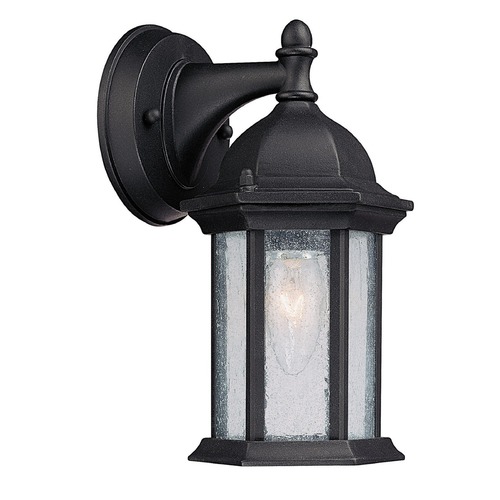 Main Street 9.50-Inch Outdoor Wall Light in Black by Capital Lighting