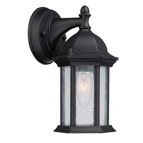 Capital Lighting Main Street 9.50-Inch Outdoor Wall Light in Black by Capital Lighting 9831BK