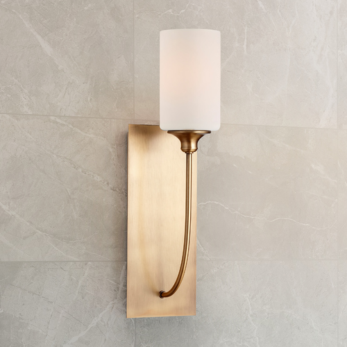 Quorum Lighting Celeste Aged Brass Sconce by Quorum Lighting 5209-1-80