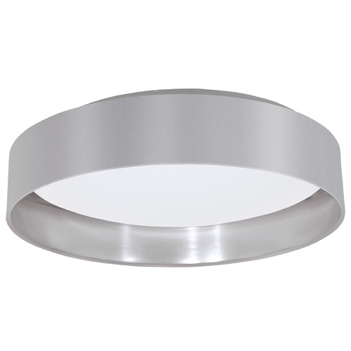 Maserlo Grey & Silver LED Flush Mount by Eglo Lighting