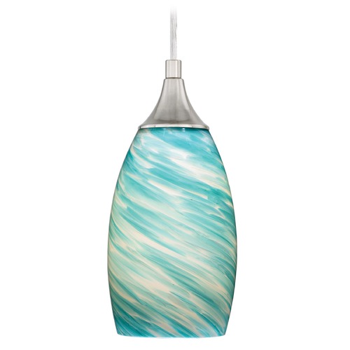 Milano Satin Nickel Mini Pendant by Vaxcel Lighting