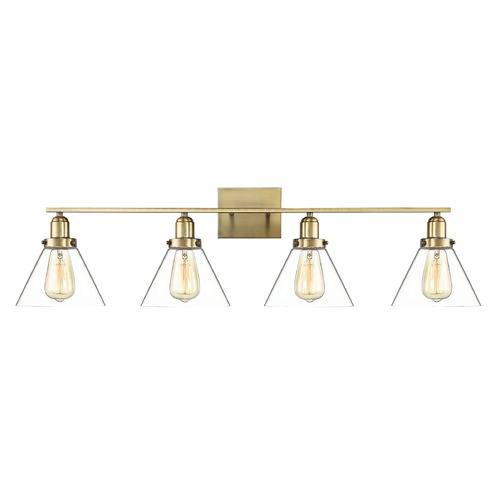 Drake 38-Inch Warm Brass Bathroom Light by Savoy House