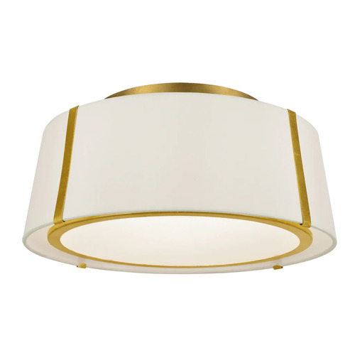 Fulton 18-Inch Semi-Flush in Antique Gold by Crystorama Lighting