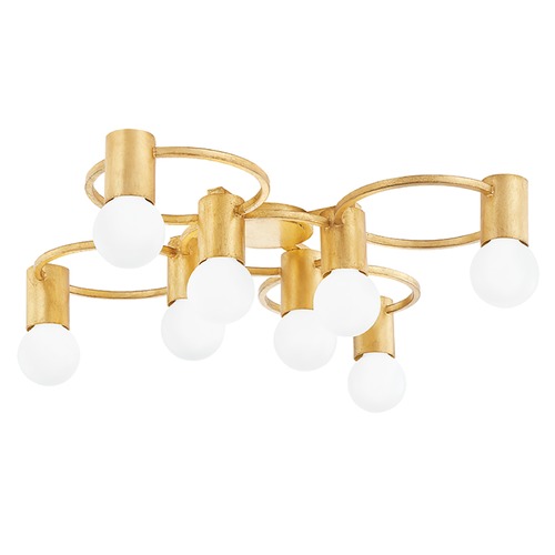 Mitzi by Hudson Valley Hope Gold Leaf Semi-Flush Mount by Mitzi by Hudson Valley H413608-GL