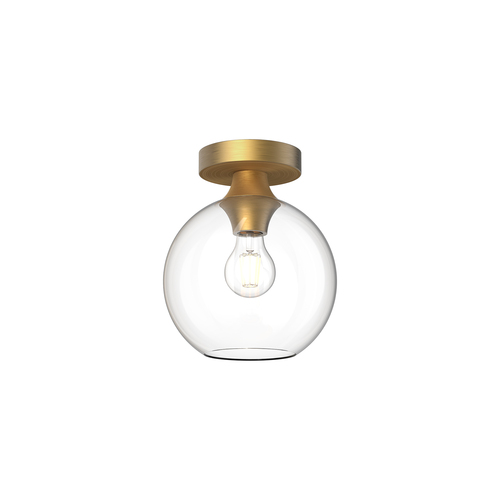 Castilla 8-Inch Semi-Flush Mount in Aged Gold by Alora Lighting