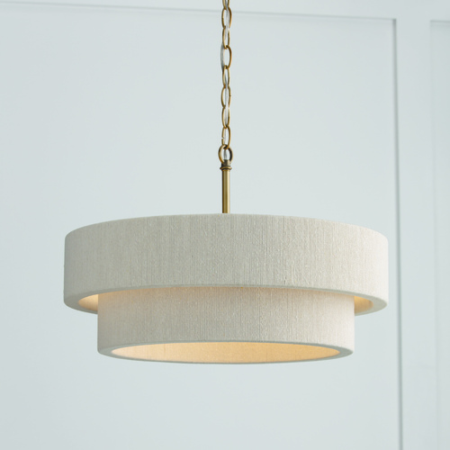 HomePlace by Capital Lighting Delaney Dual Mount Pendant in Matte Brass by Capital Lighting 349841MA