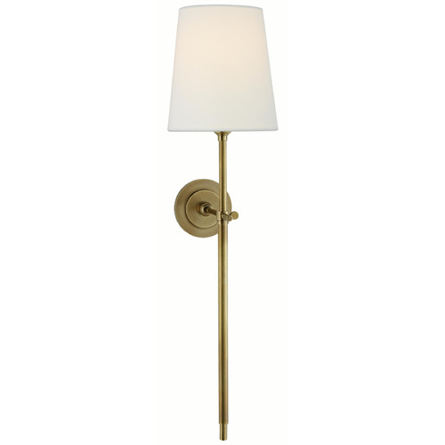 Visual Comfort Signature Collection Visual Comfort Signature Collection Thomas O'brien Bryant Hand-Rubbed Antique Brass Sconce TOB2024HAB-L