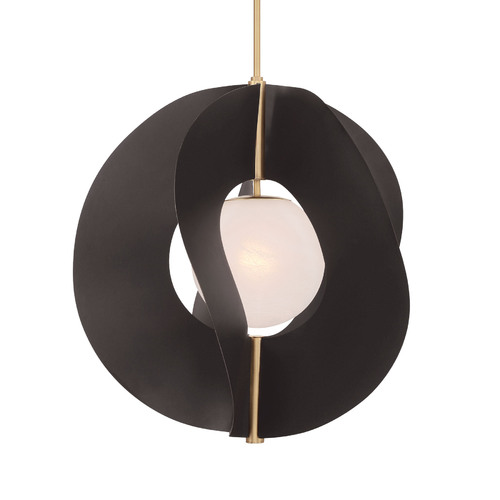 Gloria Pendant in Dark Bronze & Legacy Brass by Minka Lavery