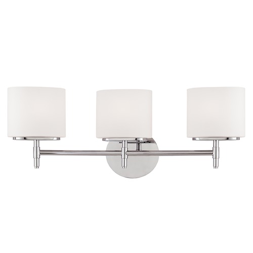 Trinity 3-Light Bath Light in Polished Chrome by Hudson Valley Lighting