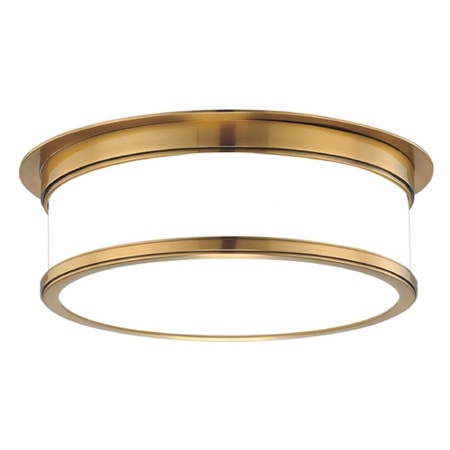 Geneva Flush Mount in Aged Brass by Hudson Valley Lighting