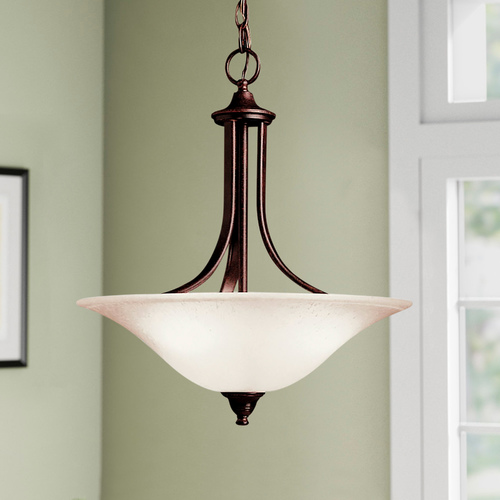 Kichler Lighting Dover 17.75-Inch Convertible Pendant in Tannery Bronze by Kichler Lighting 3502TZ