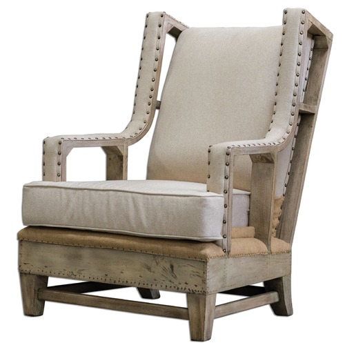 Uttermost Lighting Uttermost Schafer Linen Armchair 23615