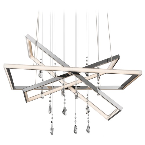 Elan Lighting Maze 28.50-Inch Chrome LED Pendant by Elan Lighting 83450