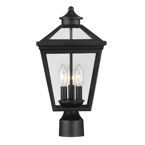 Savoy House Ellijay Black Post Light by Savoy House 5-147-BK