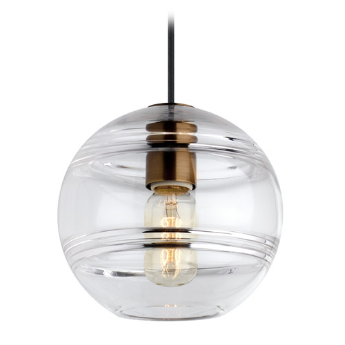Visual Comfort Modern Collection Sedona Medium 2700K LED Pendant in Aged Brass by Visual Comfort Modern 700TDSDNGPCR-LED927