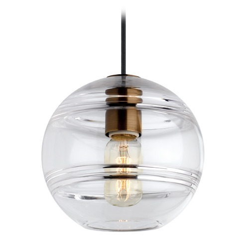 Sedona Medium 2700K LED Pendant in Aged Brass by Visual Comfort Modern