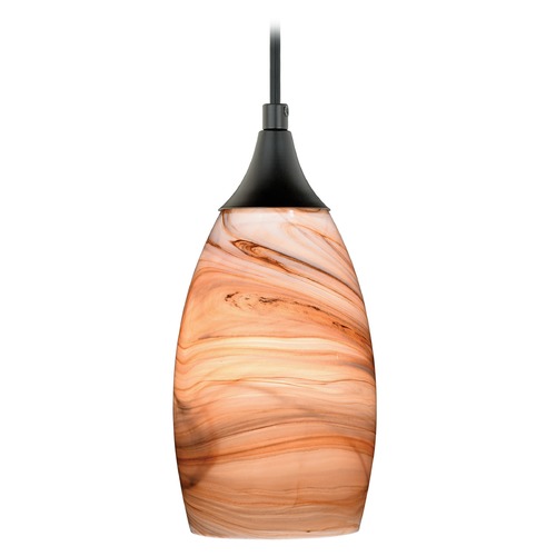 Vaxcel Lighting Milano Oil Rubbed Bronze Mini-Pendant Light with Oblong Shade by Vaxcel Lighting P0173