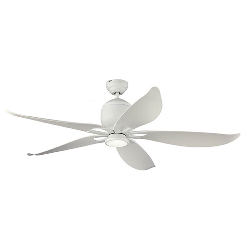 Generation Lighting Fan Collection Linden 48 LED Brushed Steel LED Ceiling Fan by Generation Lighting Fan Collection 5LLR56RZWD-V1