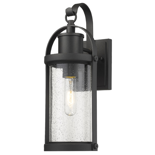Z-Lite Roundhouse Black Outdoor Wall Light by Z-Lite 569S-BK