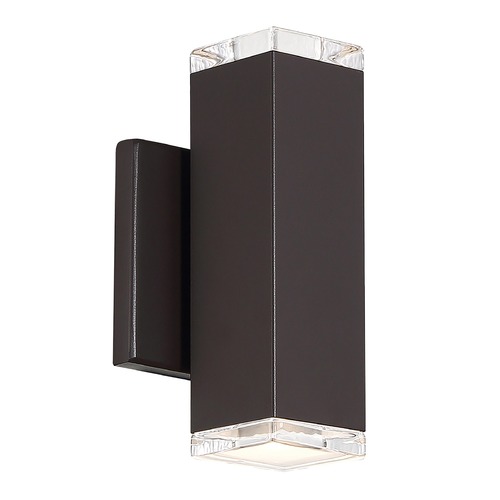 Block Bronze LED Outdoor Wall Light by WAC Lighting