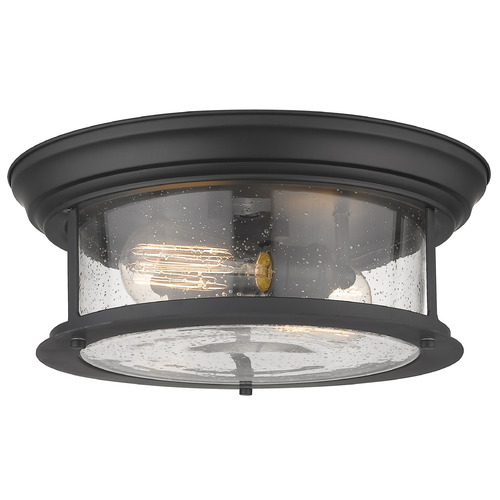 Sonna Matte Black Flush Mount by Z-Lite
