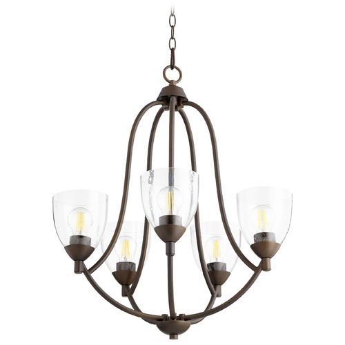 Barkley Oiled Bronze Chandelier by Quorum Lighting