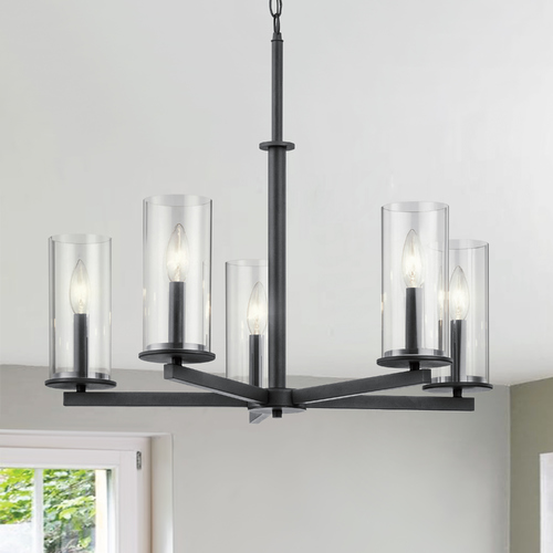 Kichler Lighting Crosby 26.25-Inch Black Chandelier by Kichler Lighting 43999BK