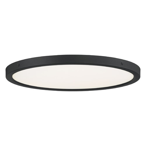 Outskirts Earth Black LED Flush by Quoizel Lighting