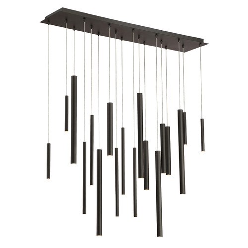 Santana 42-Inch LED Chandelier in Black by Eurofase Lighting