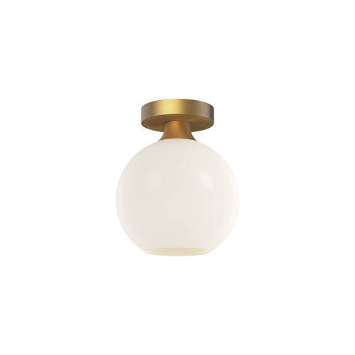 Castilla 8-Inch Semi-Flush Mount in Aged Gold by Alora Lighting