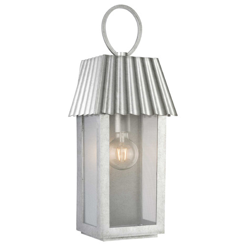 Progress Lighting Point Dume-Hook Pond Galvanized Outdoor Wall Light