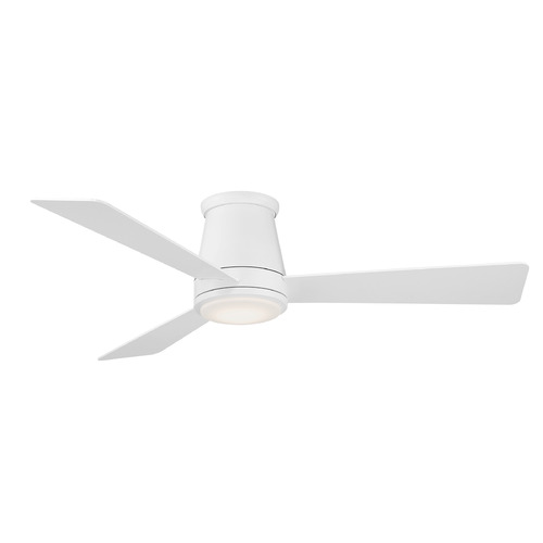 WAC Lighting Hug 52-Inch Flush Mount LED Fan in Matte White by WAC Lighting F-037L-MW