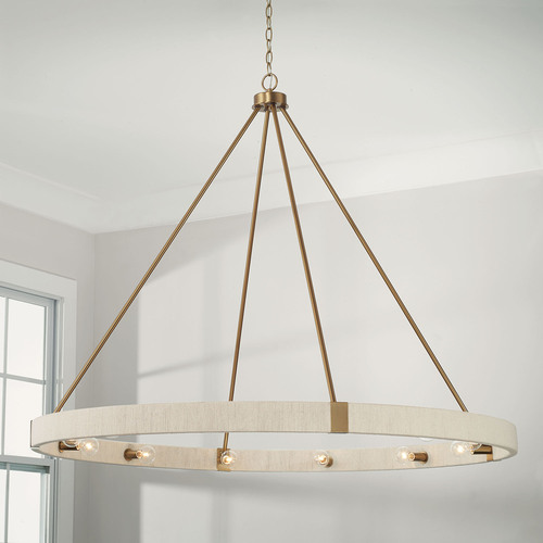 HomePlace by Capital Lighting Delaney 47.75-Inch Chandelier in Matte Brass by Capital Lighting 449801MA