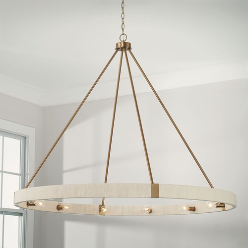 Delaney 47.75-Inch Chandelier in Matte Brass by Capital Lighting